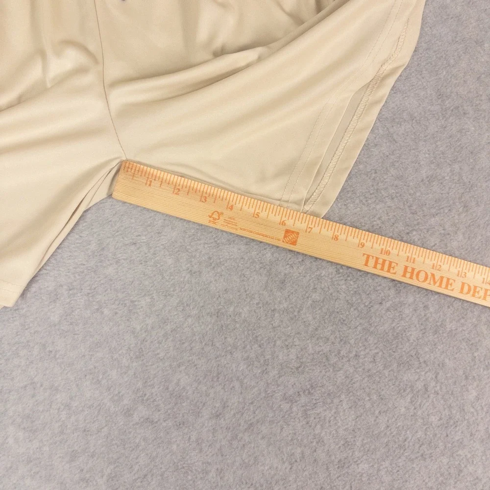 Unbranded Mens Athletic Basketball Shorts Tan Beige XXL Elastic Waist Gym Lounge